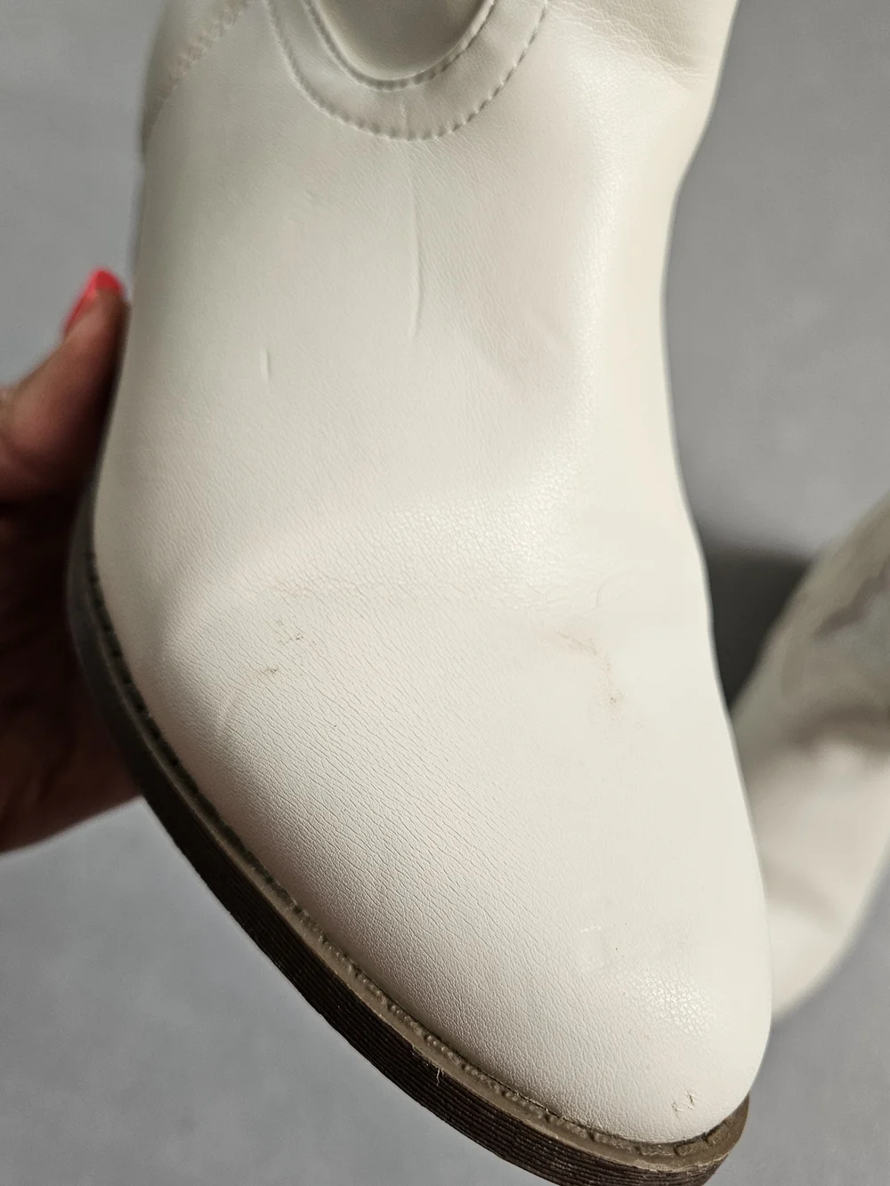 Madden NYC White Glitter Inset Western Ankle Cowboy Boots Size 5